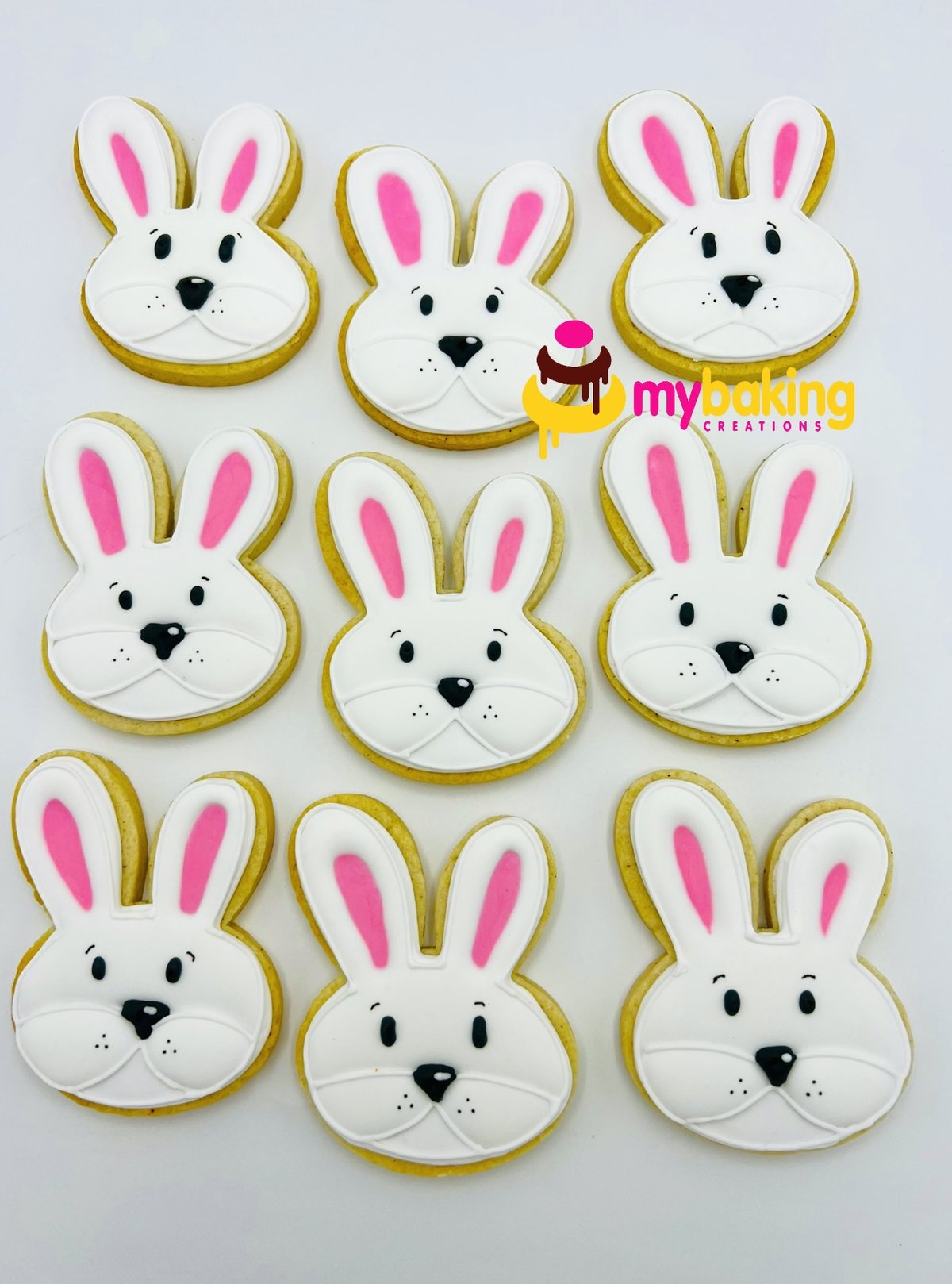 Bunny face cookies